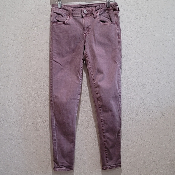 American Eagle Outfitters Mauve Skinny Jeans - Picture 1 of 8